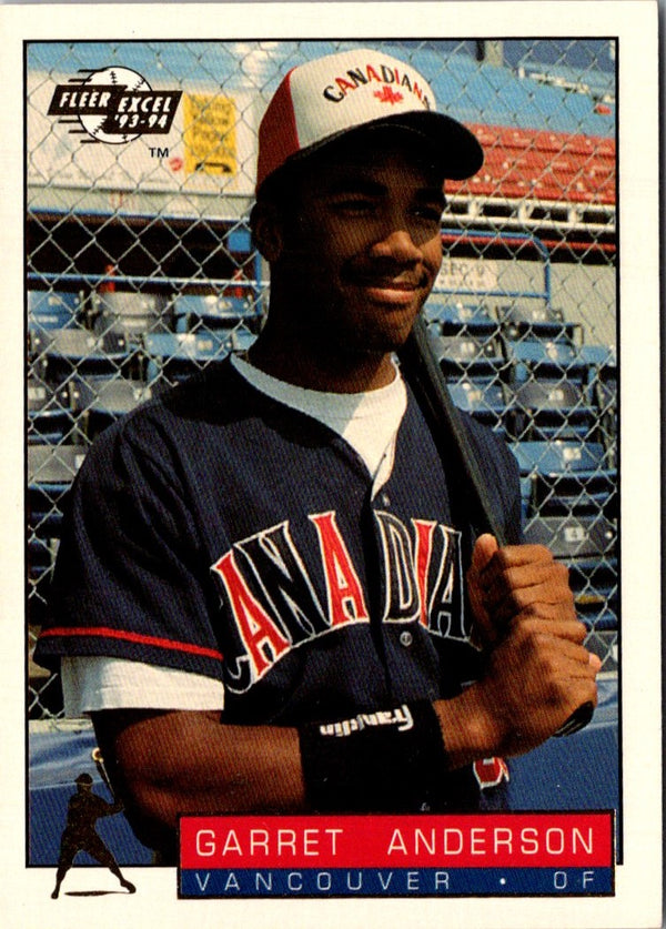 1993 Fleer Excel Garret Anderson #23