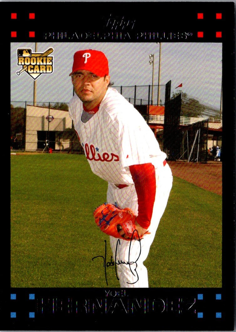 2007 Topps Updates & Highlights Yoel Hernandez