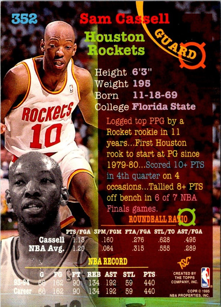 1994 Stadium Club Sam Cassell