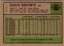 1985 Topps Dave Brown