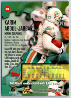 1997 Topps Stadium Club Football Karim Abdul-Jabbar #33