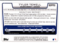 2012 Bowman Draft Picks & Prospects Chrome Tyler Tewell #BDPP93