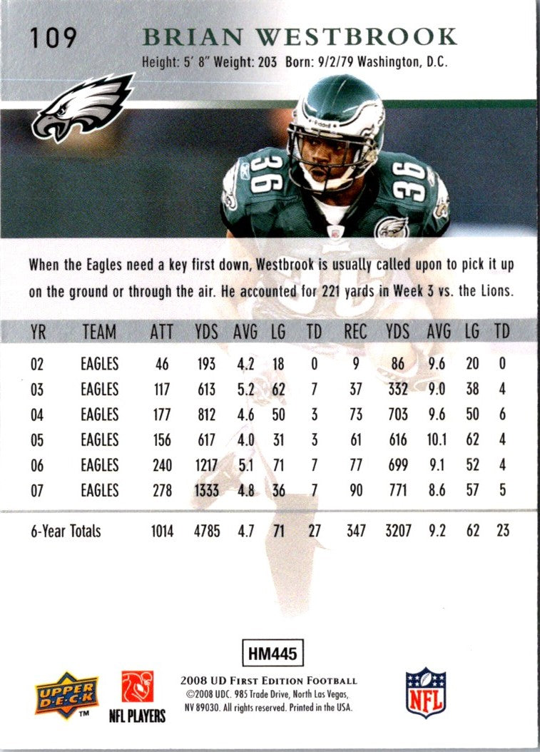 2008 Upper Deck First Edition Brian Westbrook