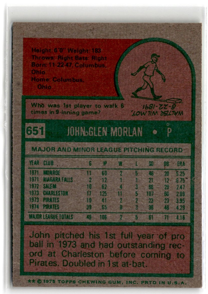 1975 Topps John Morlan