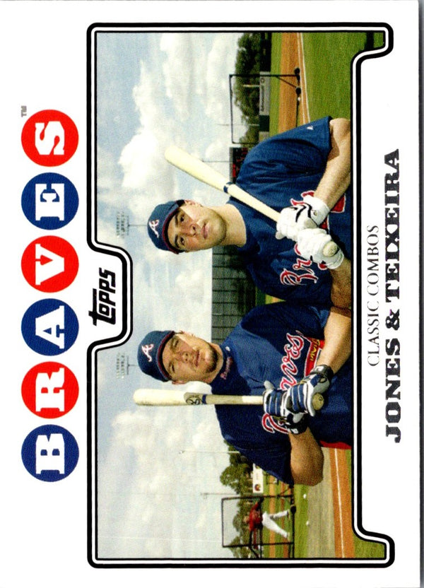 2008 Topps Chipper Jones/Mark Teixeira #447