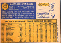 1970 Topps Marcelino Lopez #344 EX-MT+