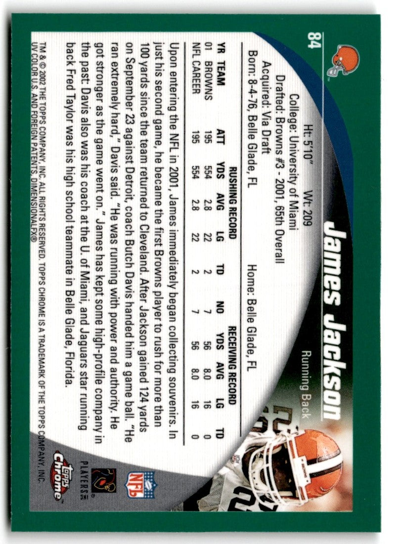2002 Topps Chrome James Jackson