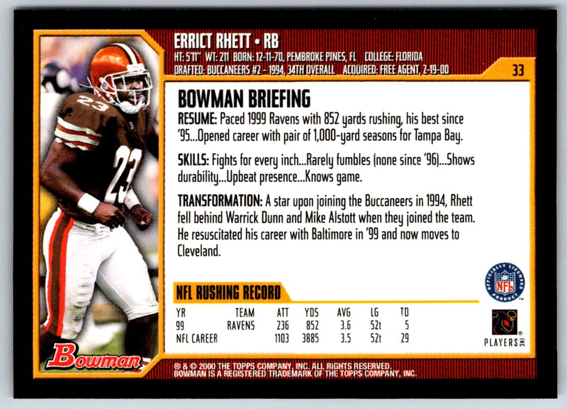 2000 Bowman Errict Rhett