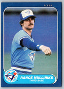 1986 Fleer Rance Mulliniks