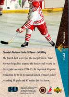1994 SP Die Cut Todd Norman #185