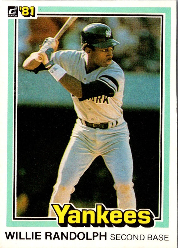 1981 Donruss Willie Randolph #345