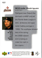 2000 Upper Deck Pros & Prospects Wilfredo Rodriguez #107 Rookie 1174/1350
