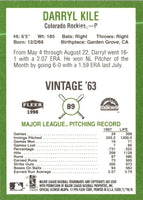 1998 Fleer Tradition Vintage Darryl Kile #89