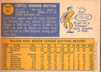1970 Topps Curt Motton #261 EX-MT+