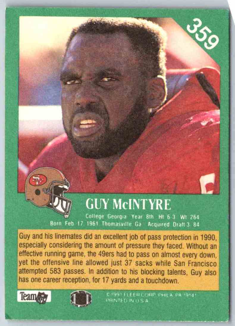 1991 Fleer Ultra Guy McIntyre