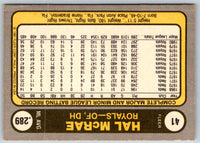 1981 Fleer Hal McRae #41A