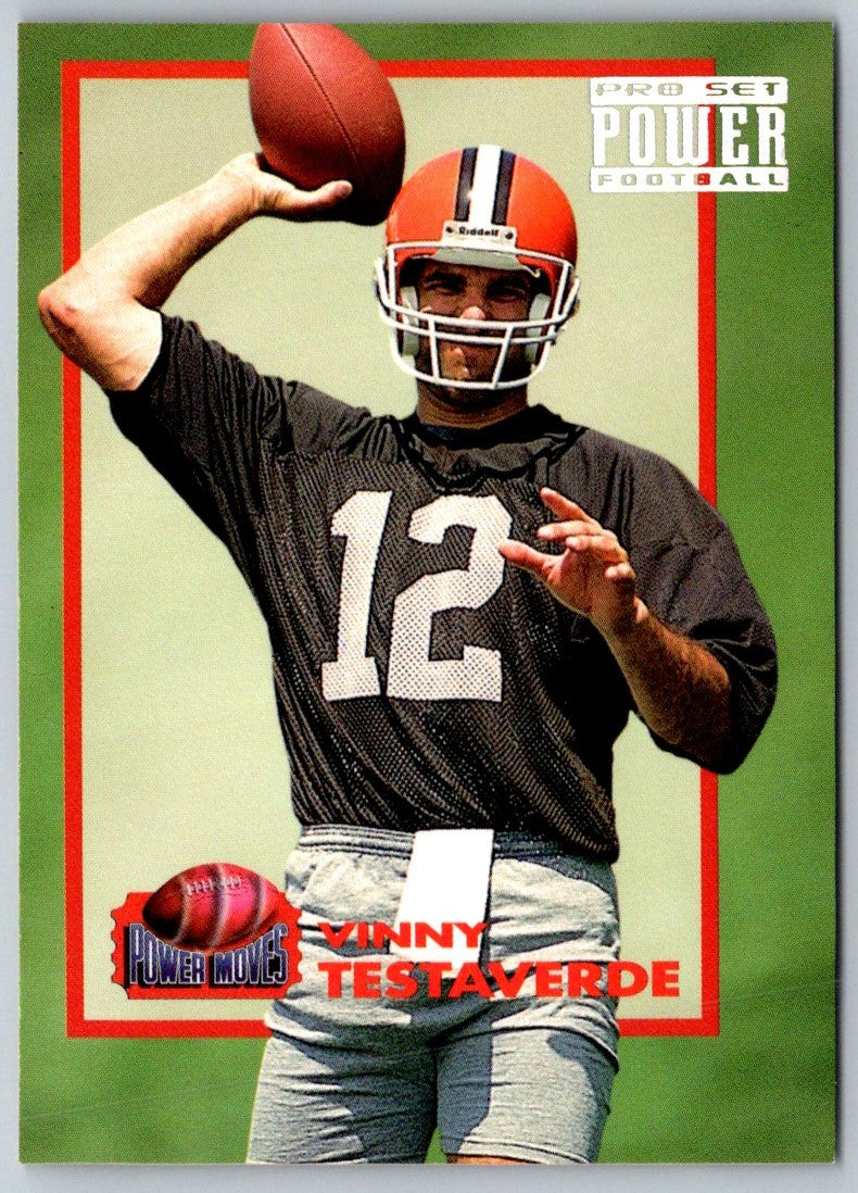 1993 Pro Set Power Moves Vinny Testaverde
