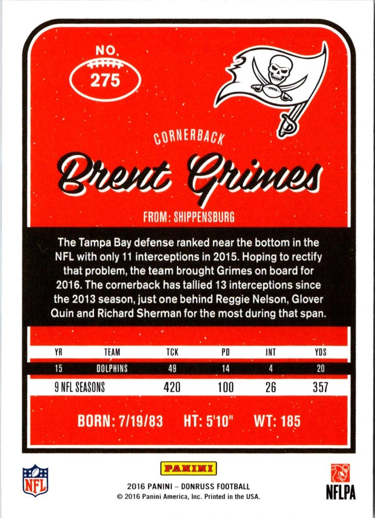 2016 Donruss Brent Grimes