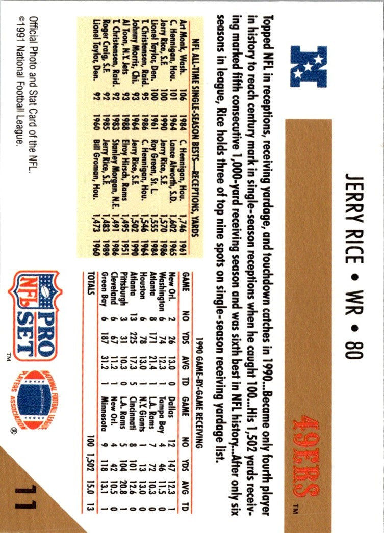 1991 Pro Set Jerry Rice