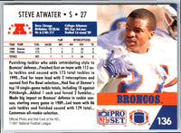 1991 Pro Set Steve Atwater #136