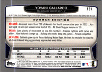 2013 Bowman Chrome Yovani Gallardo #151