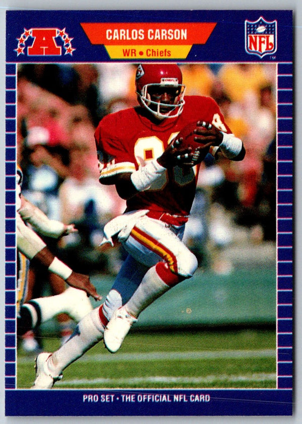1989 Pro Set Carlos Carson #168