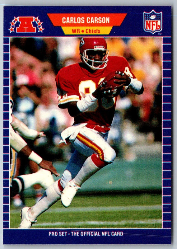 1989 Pro Set Carlos Carson #168