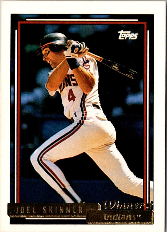 1992 Topps Gold Winners Joel Skinner #378