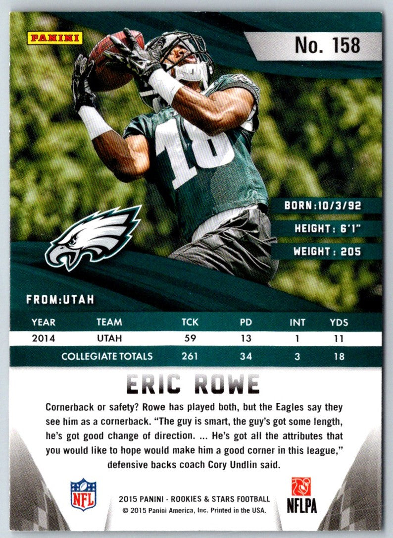 2015 Panini Rookies & Stars Longevity Eric Rowe