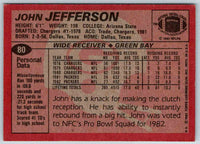 1983 Topps John Jefferson #80