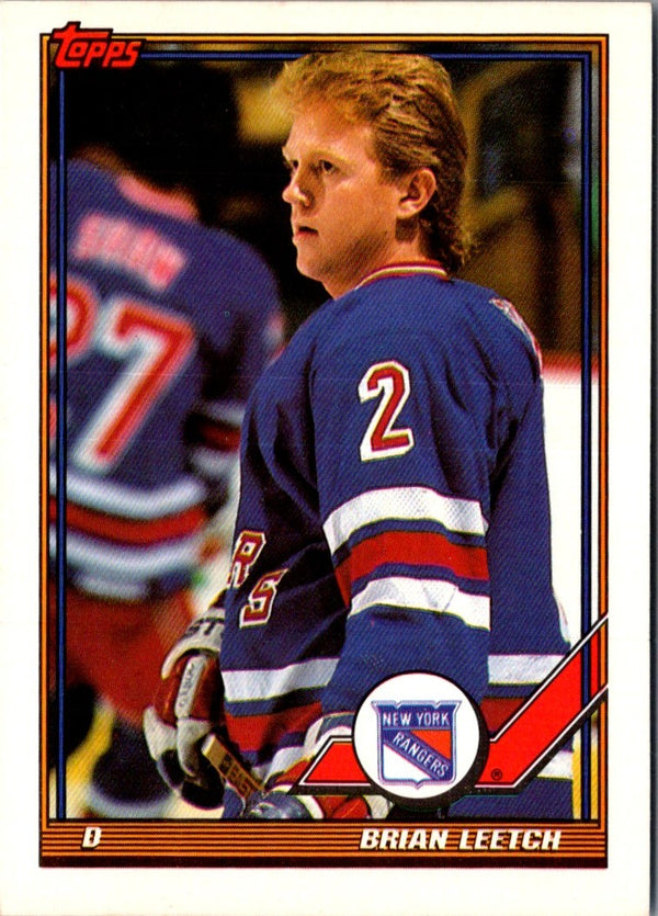 1991 Topps Brian Leetch #108
