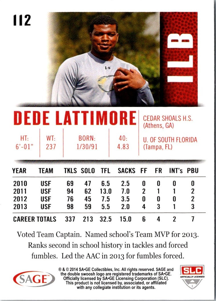 2014 SAGE HIT Dede Lattimore