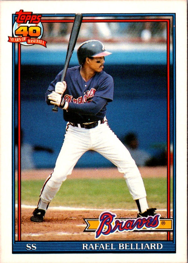 1991 Topps Traded Rafael Belliard #9T