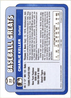 1990 Swell Baseball Greats Charlie Keller #22