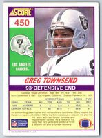 1990 Score Greg Townsend #450