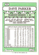 1990 Topps Ames All-Stars Dave Parker