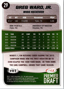 2017 SAGE HIT Greg Ward Jr.