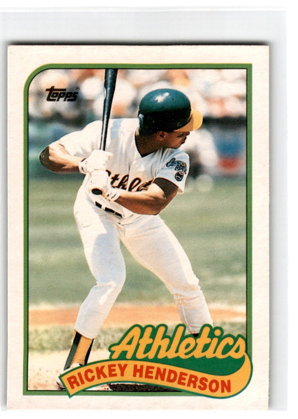 1989 Topps Traded Rickey Henderson #48T