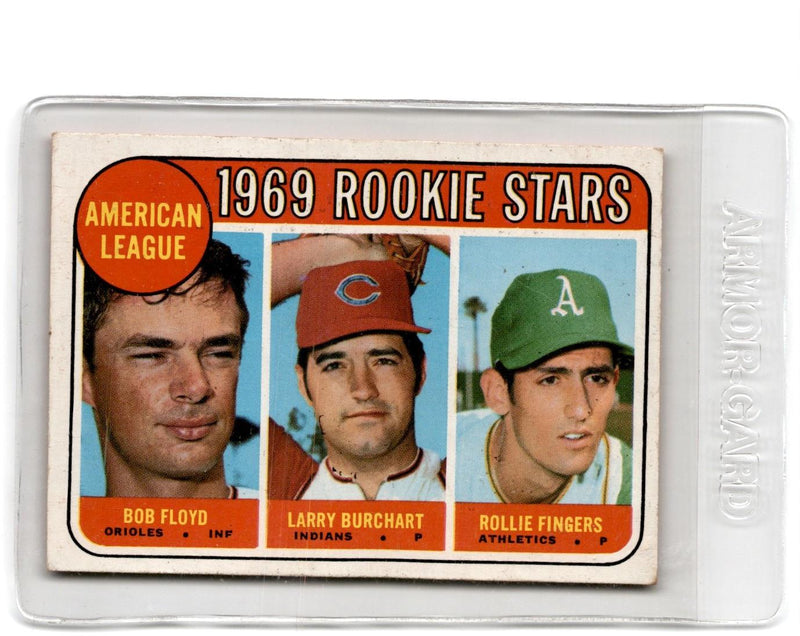 1969 Topps A.L. Rookie Stars - Bob Floyd/Larry Burchart/Rollie Fingers