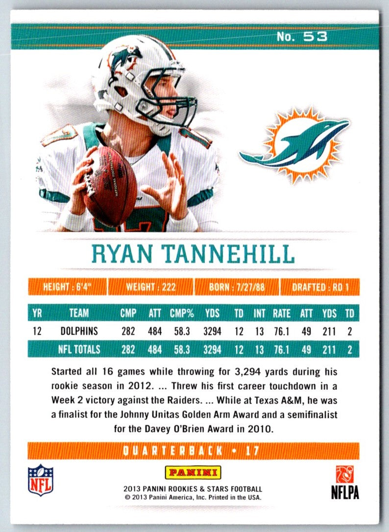 2012 Panini Absolute Rookie Jersey Collection Ryan Tannehill