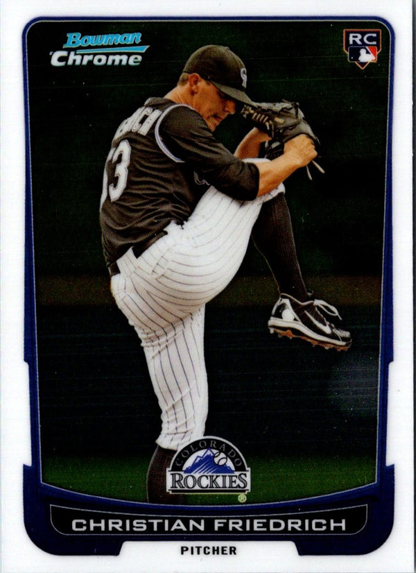 2012 Bowman Draft Picks & Prospects Chrome Christian Friedrich #46