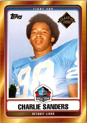 2007 Topps Hall of Fame Class 2007 Charlie Sanders #HOF-CS