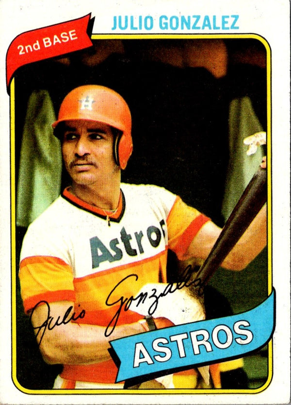 1980 Topps Julio Gonzalez #696