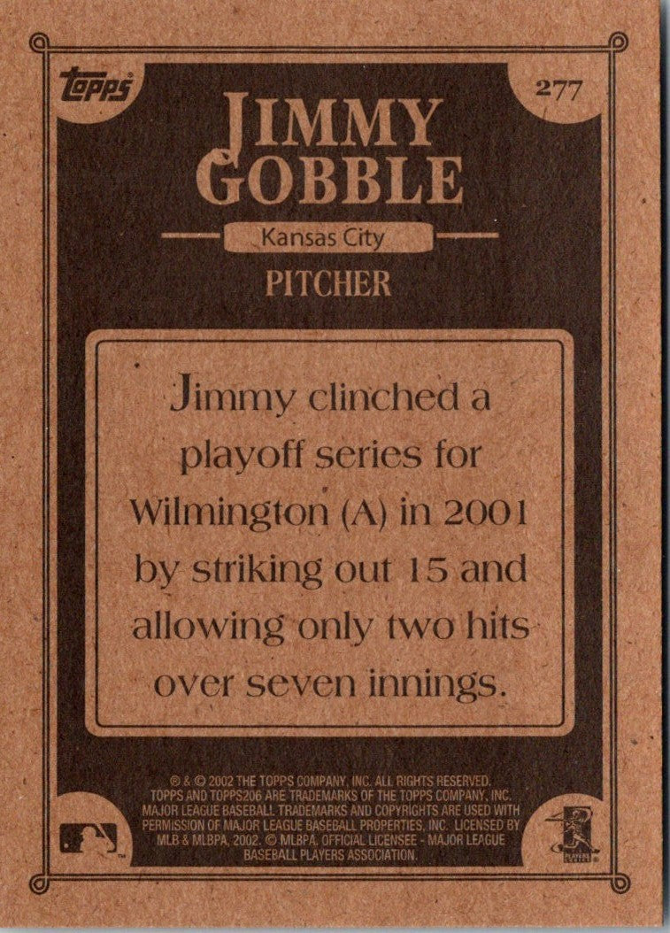 2002 Topps 206 Jimmy Gobble