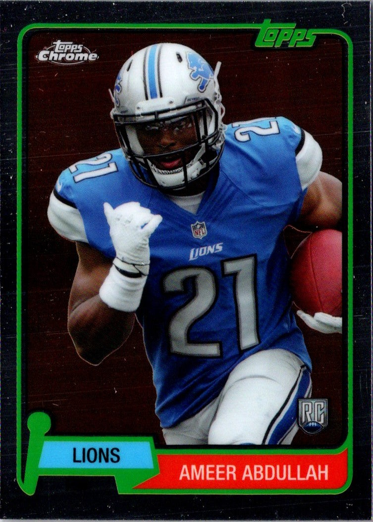 2015 Topps Chrome Ameer Abdullah