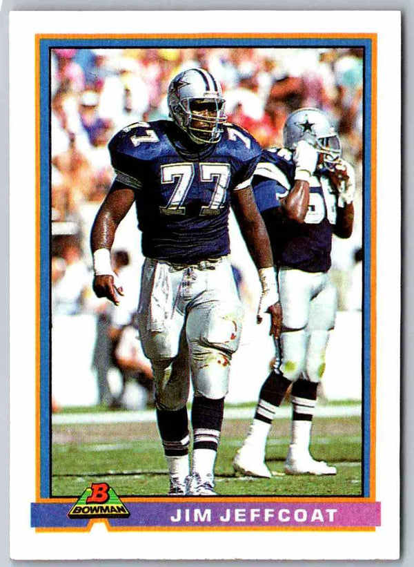 1991 Bowman Football Jim Jeffcoat #111