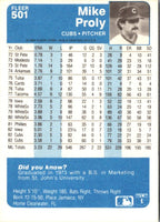 1984 Fleer Mike Proly #501