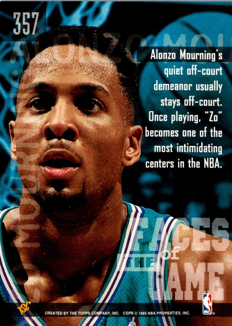 1994 Stadium Club Super Teams NBA Finals Alonzo Mourning