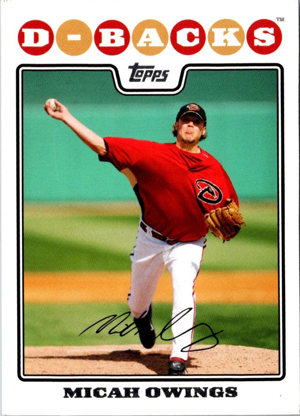 2008 Topps Micah Owings #382