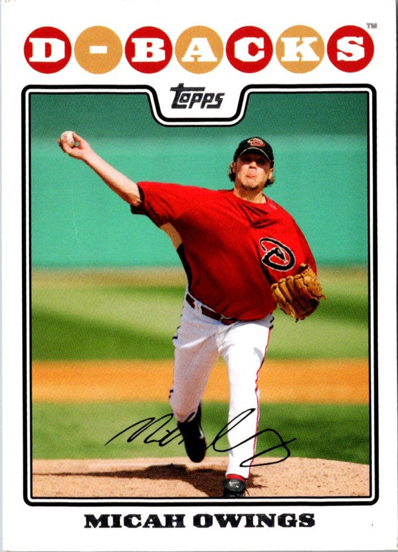2008 Topps Micah Owings #382